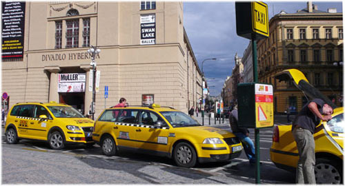 Czech taxi russian